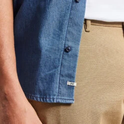 Chemise Regular Denim Coton Biologique -Jules 1004063 11214 V4