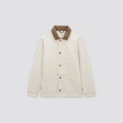 Veste 3 Poches En Coton Col Velours -Jules 1004066 10141 V11