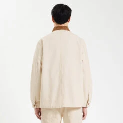 Veste 3 Poches En Coton Col Velours -Jules 1004066 10141 V3