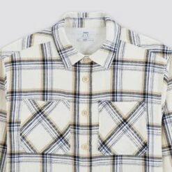 Chemise Regular Carreaux Coton Recyclé Flammé -Jules 1004075 10100 V8