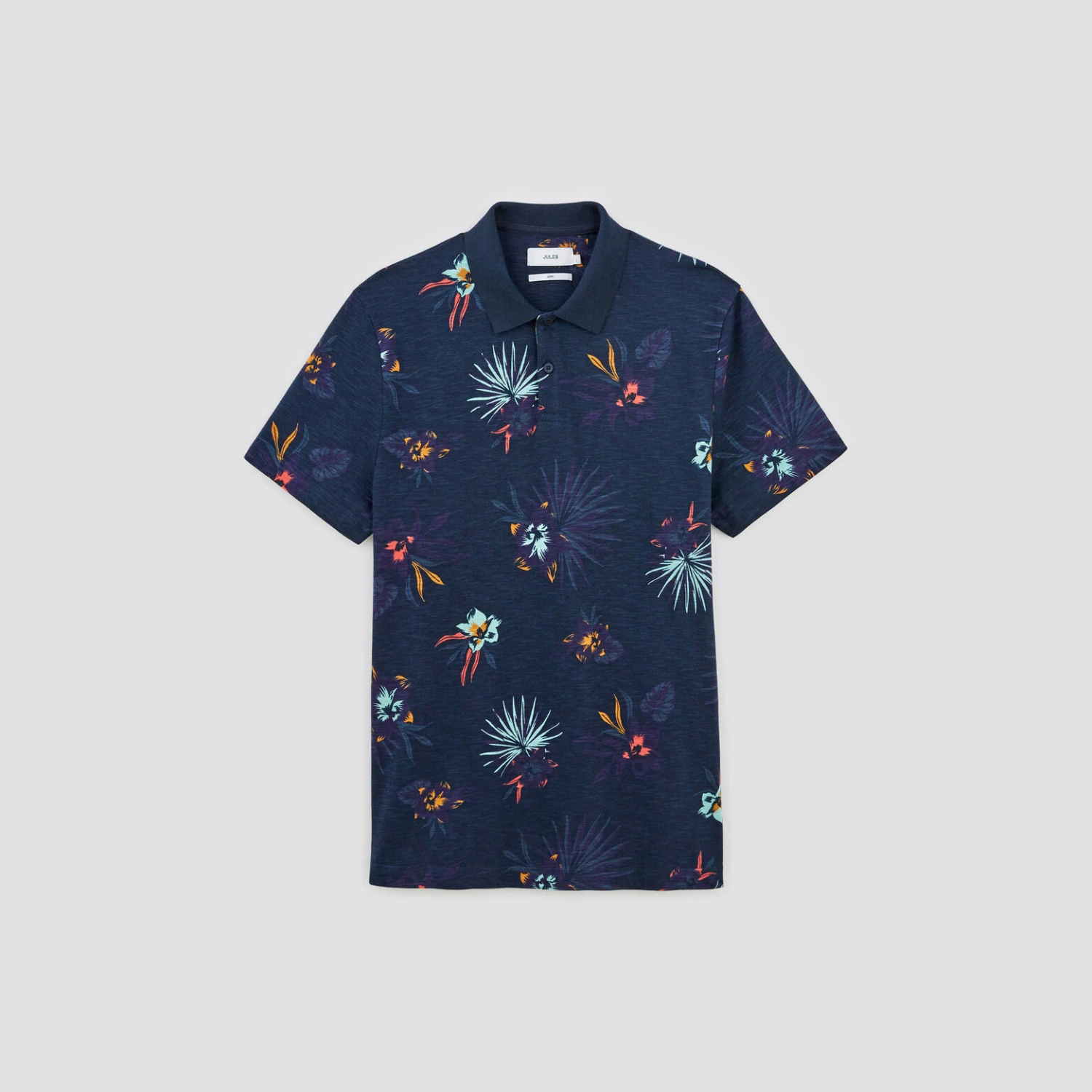 Polo Manches Courtes En Jersey Slub Imprimé 6 Polo Manches Courtes En Jersey Slub Imprimé – Image 6