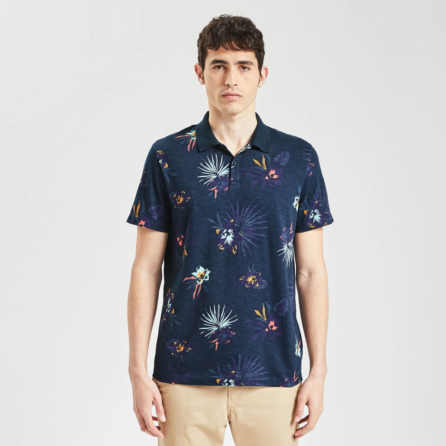 Polo Manches Courtes En Jersey Slub Imprimé 4 Polo Manches Courtes En Jersey Slub Imprimé – Image 4