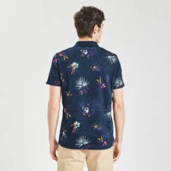 Polo Manches Courtes En Jersey Slub Imprimé 12 Polo Manches Courtes En Jersey Slub Imprimé -Jules 1004117 11863 V3