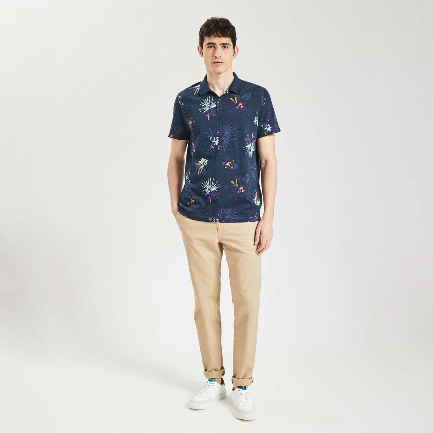 Polo Manches Courtes En Jersey Slub Imprimé 2 Polo Manches Courtes En Jersey Slub Imprimé – Image 2