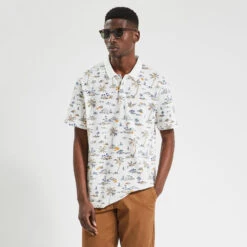 Polo Manches Courtes Jersey Imprimé