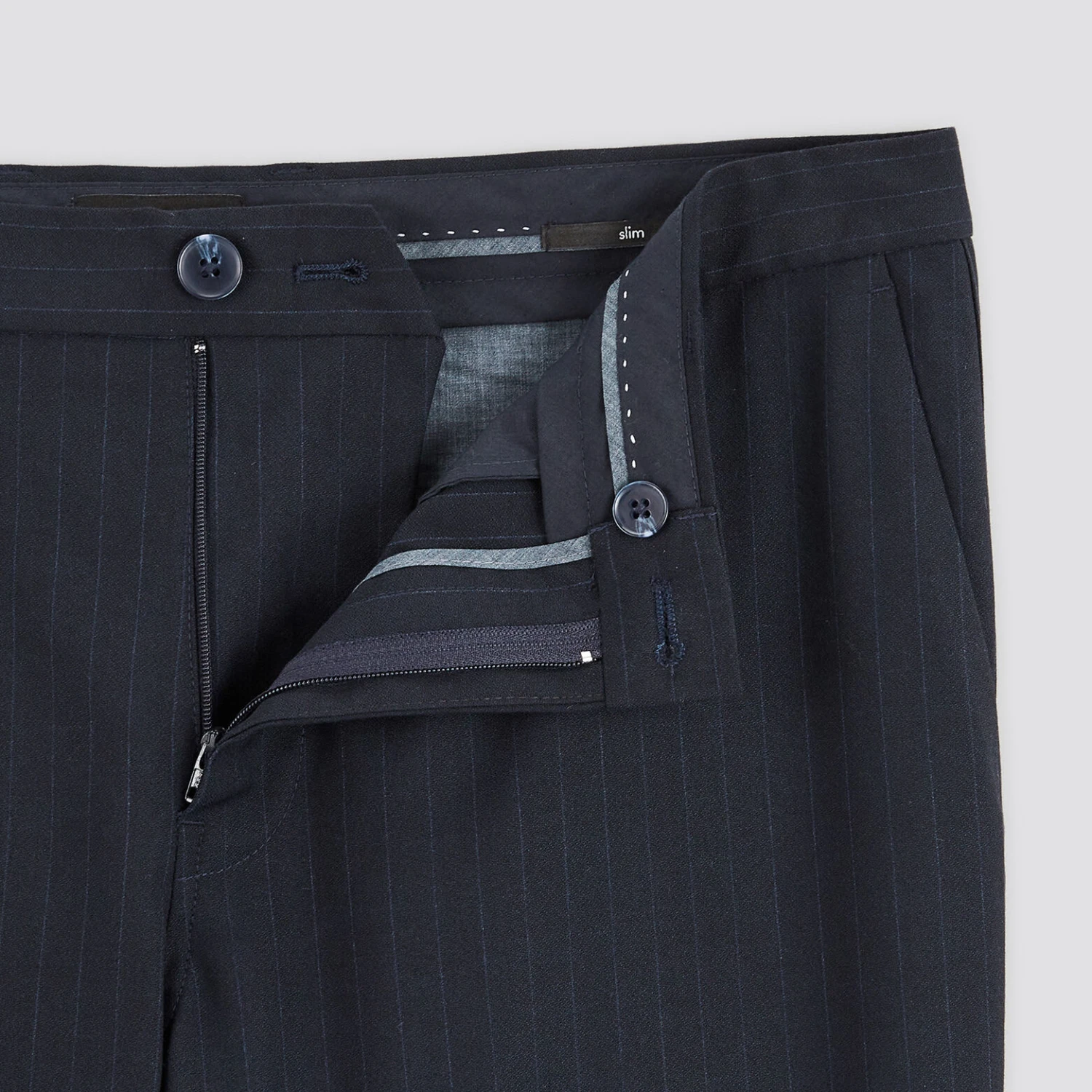 Pantalon Chino Slim à Rayures 3 Pantalon Chino Slim à Rayures – Image 3