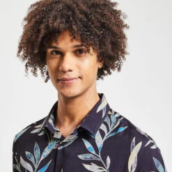 Chemise Slim Imprimé Feuilles Viscose -Jules 1004168 11214 V4