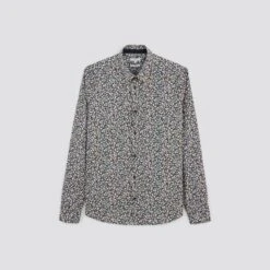 Chemise Slim Imprimé Fleur Coton Biologique -Jules 1004257 12527 V11