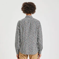 Chemise Slim Imprimé Fleur Coton Biologique -Jules 1004257 12527 V3