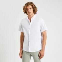 Chemisette Regular Oxford Unie Coton