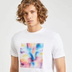Tee Shirt Imprimé Coloré -Jules 1004446 10000 V4