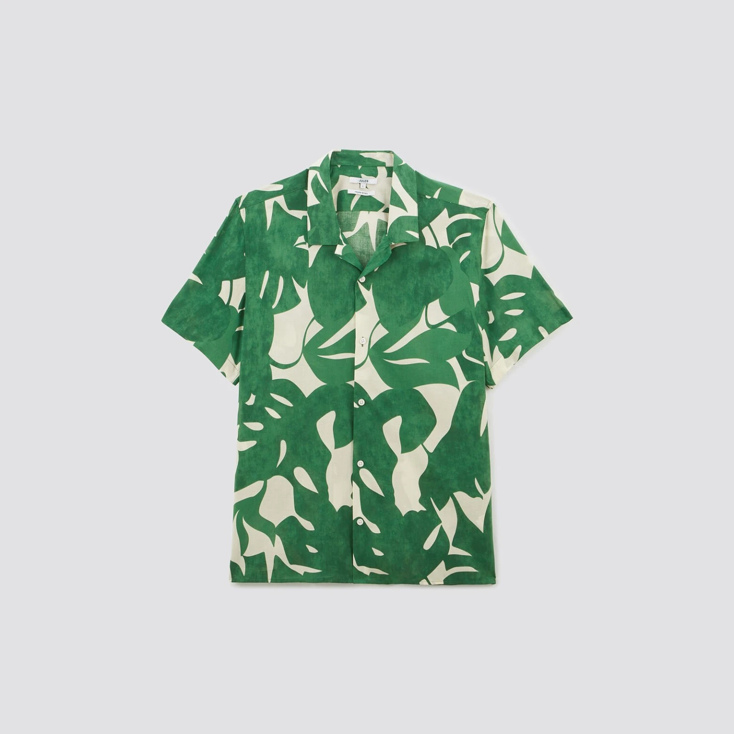 Chemisette Hawaïenne Regular Feuilles Coton Biolog 6 Chemisette Hawaïenne Regular Feuilles Coton Biolog – Image 6