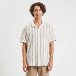 Chemisette Regular Rayures Gaze De Coton -Jules 1004461 10100 V2