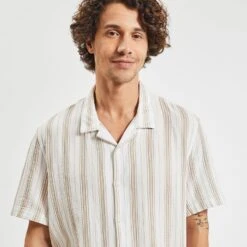 Chemisette Regular Rayures Gaze De Coton -Jules 1004461 10100 V4