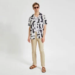 Chemisette Regular Imprimé Géométrique Viscose -Jules 1004486 18000 V6