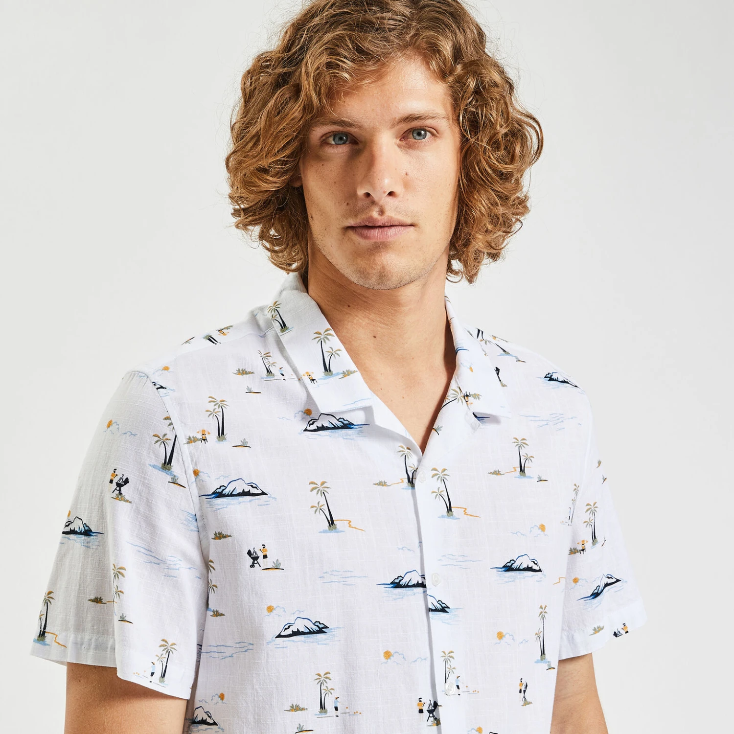 Chemisette Regular Imprimé Paysages Coton Flammé 3 Chemisette Regular Imprimé Paysages Coton Flammé – Image 3