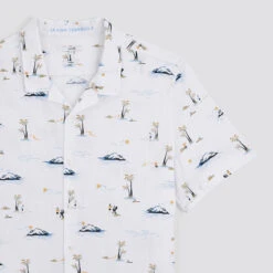 Chemisette Regular Imprimé Paysages Coton Flammé 14 Chemisette Regular Imprimé Paysages Coton Flammé -Jules 1004488 10100 V8