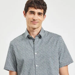 Chemisette Slim Imprimé Géométrique Coton Stretch 10 Chemisette Slim Imprimé Géométrique Coton Stretch -Jules 1004547 16052 V4