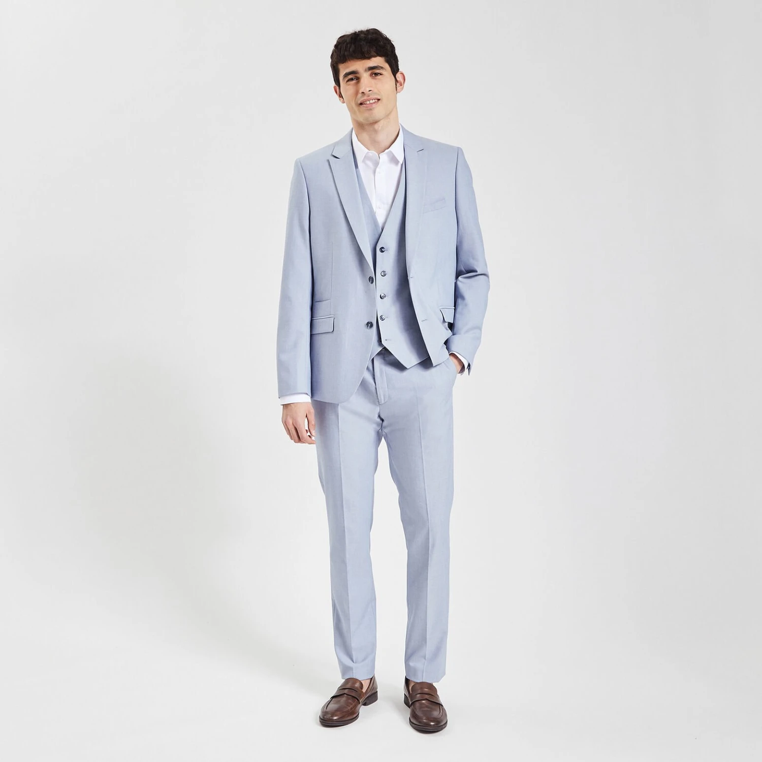 Chemise Slim Unie Stay Black/white Coton 4 Chemise Slim Unie Stay Black/white Coton – Image 4