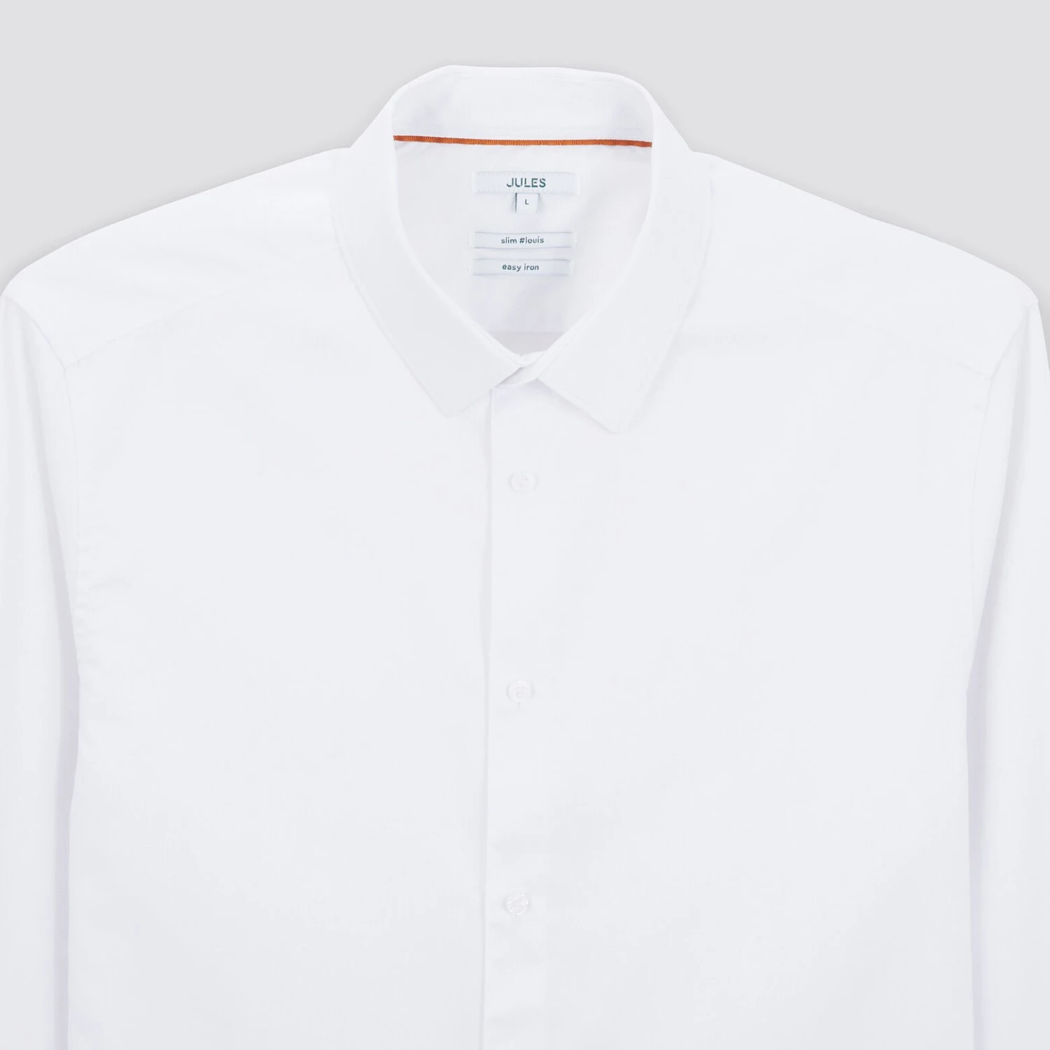 Chemise Slim Unie Stay Black/white Coton 8 Chemise Slim Unie Stay Black/white Coton – Image 8