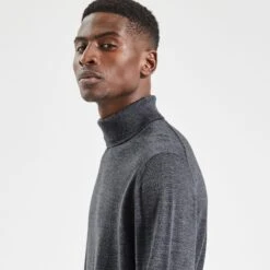 Pull Col Roulé En Laine Mérinos -Jules 722679 8200 V4