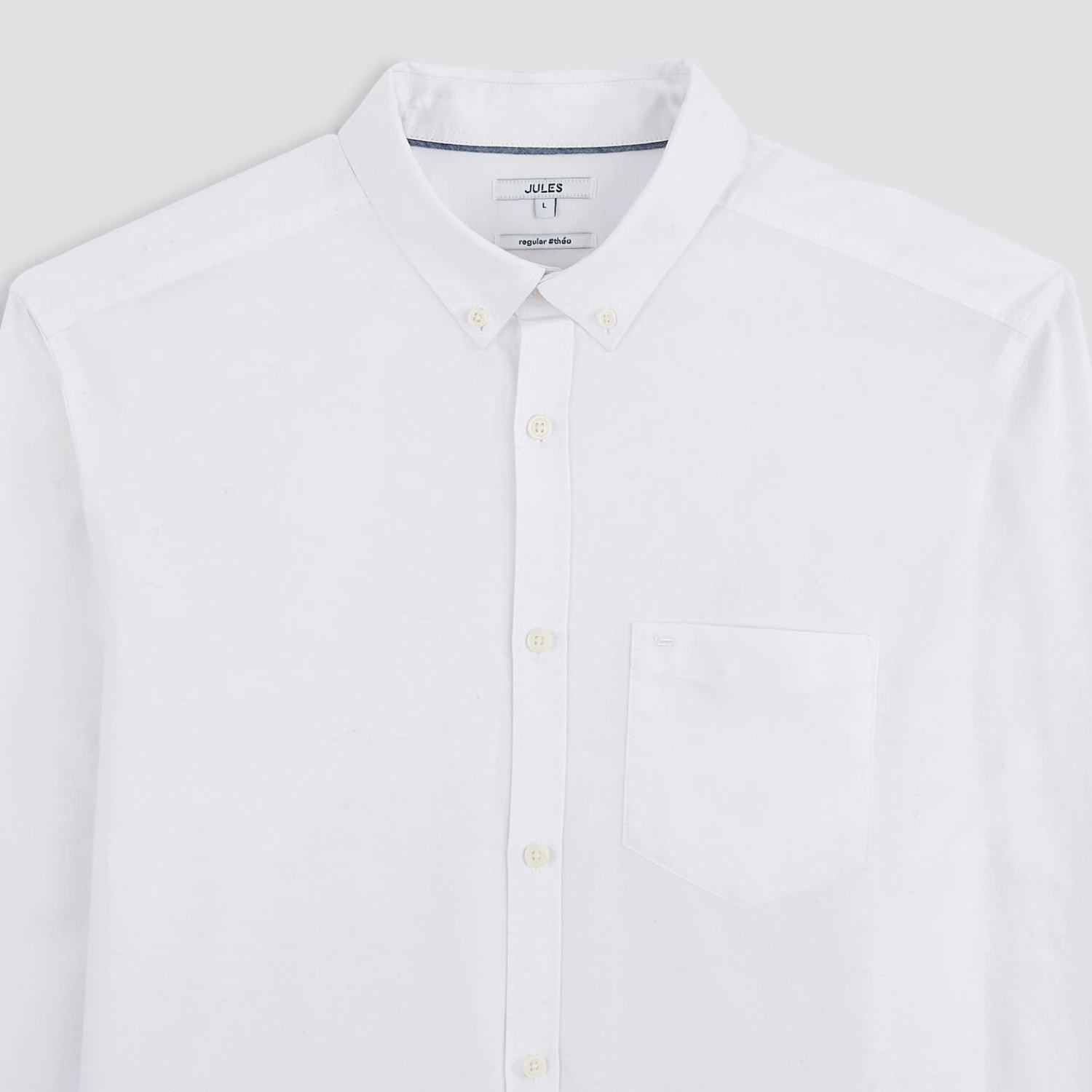 Chemise Regular Oxford Unie Coton 2 Chemise Regular Oxford Unie Coton – Image 2
