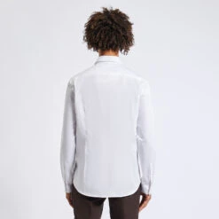 Chemise Slim Unie Coton Satin -Jules 727371 9010 V3