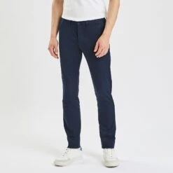 Pantalon Chino Slim Mat En Coton Recyclé