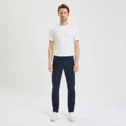 Pantalon Chino Slim Mat En Coton Recyclé -Jules 728463 11822 V2