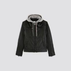 Blouson Cuir Col Biker -Jules 728694 9020 V11
